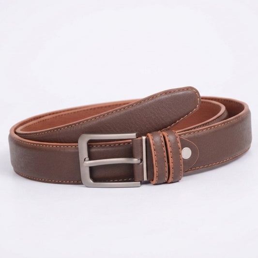 Ceinture Homme en Cuir Véritable Marron – Fabriquée à Fès