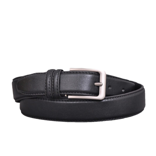 Ceinture en Cuir Véritable Noir– Fabriquée à Fès