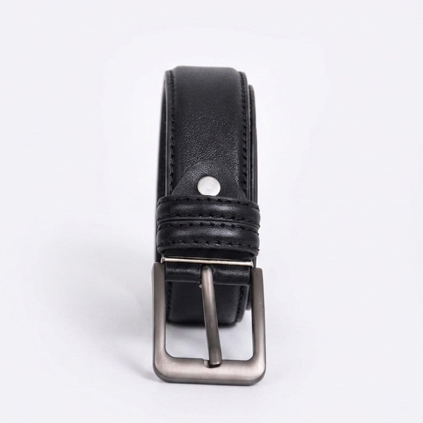 Ceinture en Cuir Véritable Noir– Fabriquée à Fès