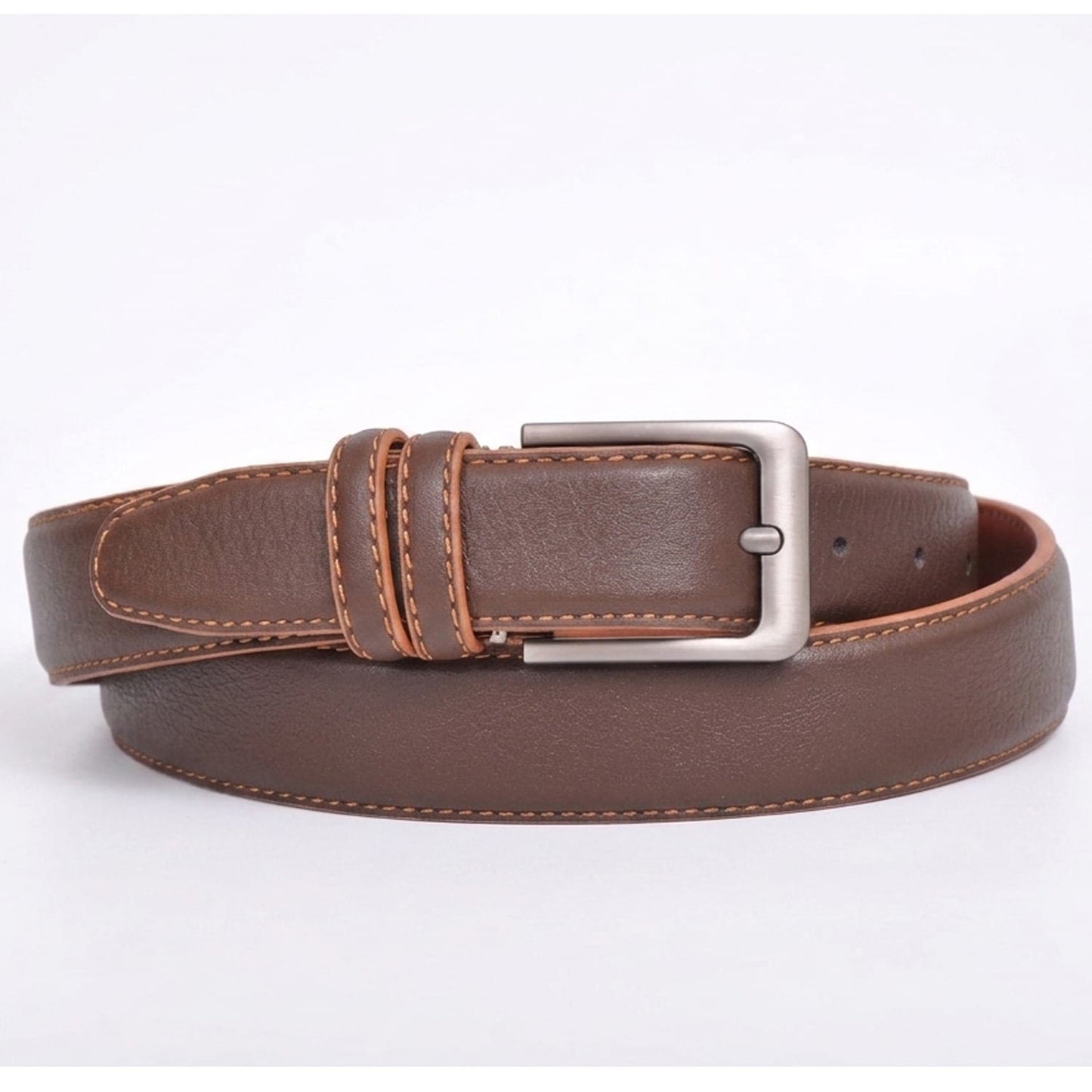 Ceinture Homme en Cuir Véritable Marron – Fabriquée à Fès
