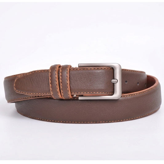 Ceinture Homme en Cuir Véritable Marron – Fabriquée à Fès