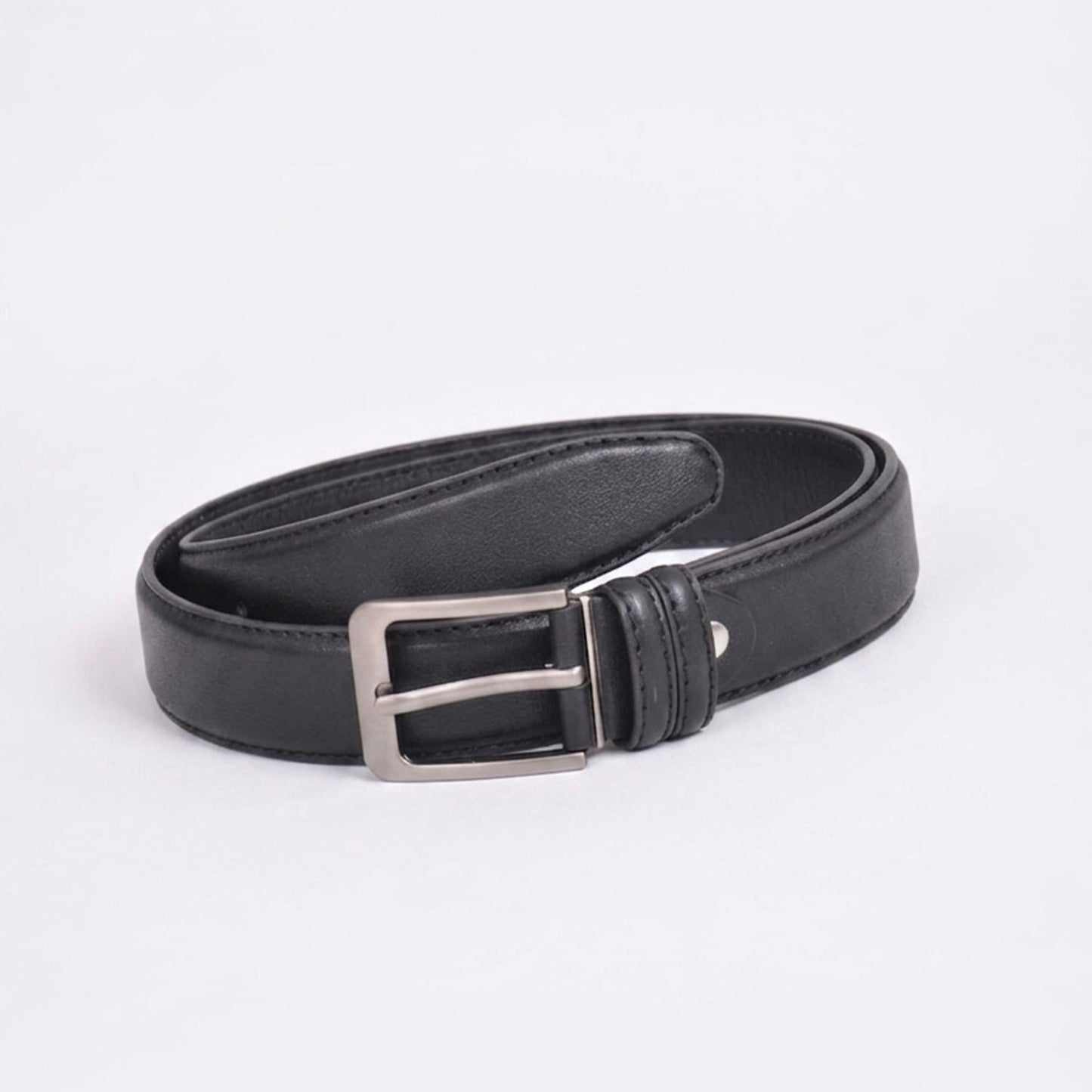 Ceinture en Cuir Véritable Noir– Fabriquée à Fès